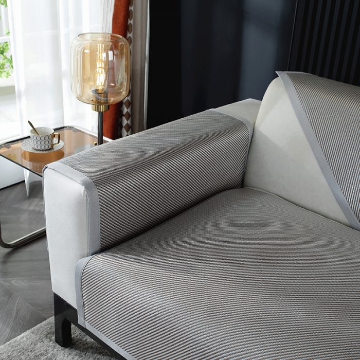 91家纺网 家纺一手货源 找家纺 （总）共鸣 2023新款宽包边冰丝冰藤沙发垫