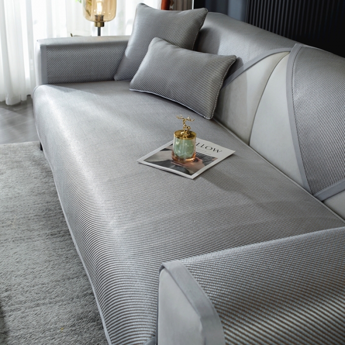 91家纺网 家纺一手货源 找家纺 （总）共鸣 2023新款宽包边冰丝冰藤沙发垫