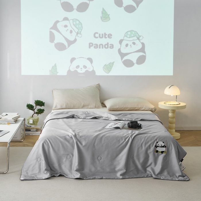 91家纺网 家纺一手货源 找家纺 （总）莱福仕 2024新款莫代尔卡通刺绣夏被