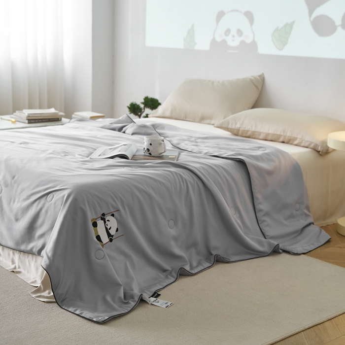 91家纺网 家纺一手货源 找家纺 （总）莱福仕 2024新款莫代尔卡通刺绣夏被