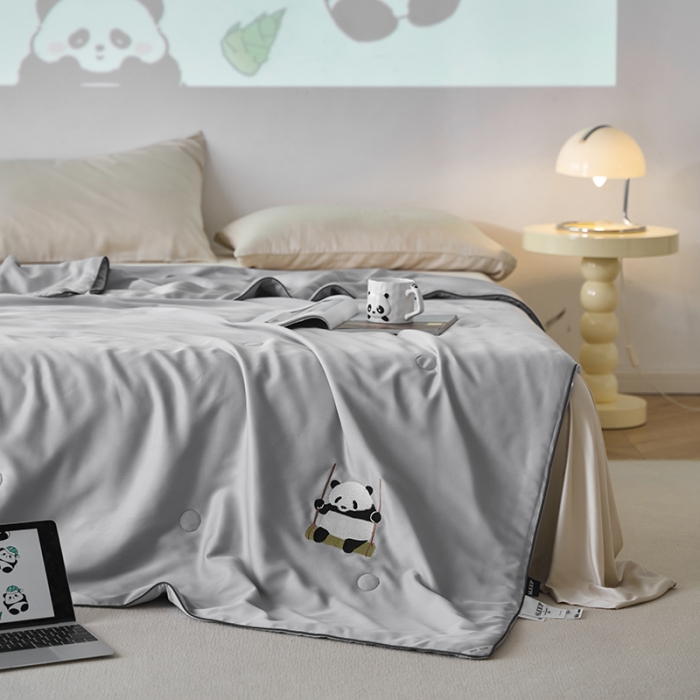 91家纺网 家纺一手货源 找家纺 （总）莱福仕 2024新款莫代尔卡通刺绣夏被