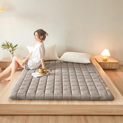 91家纺网 家纺一手货源 找家纺 亿丁点 2023新款磨毛抗压硬质棉绗缝抗压成人床垫 灰色