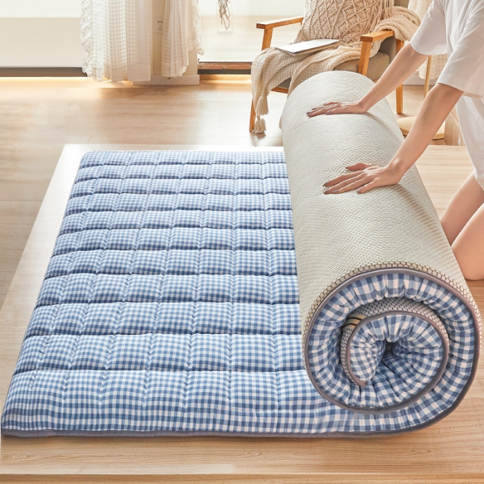 91家纺网 家纺一手货源 找家纺 亿丁点 2023新款磨毛抗压硬质棉绗缝抗压成人床垫 优格-兰