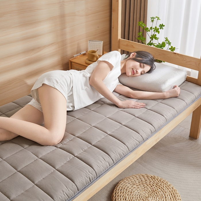 91家纺网 家纺一手货源 找家纺 （总）亿丁点 2023新款七区调节活性印染磨毛纤维绗缝学生软床垫