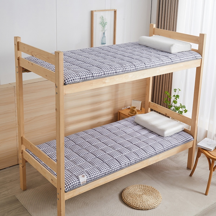 91家纺网 家纺一手货源 找家纺 亿丁点 2023新款七区调节活性印染磨毛纤维绗缝学生软床垫 优格-灰