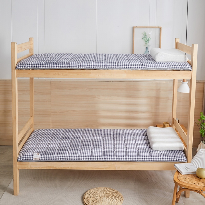 91家纺网 家纺一手货源 找家纺 亿丁点 2023新款七区调节活性印染磨毛纤维绗缝学生软床垫 优格-灰