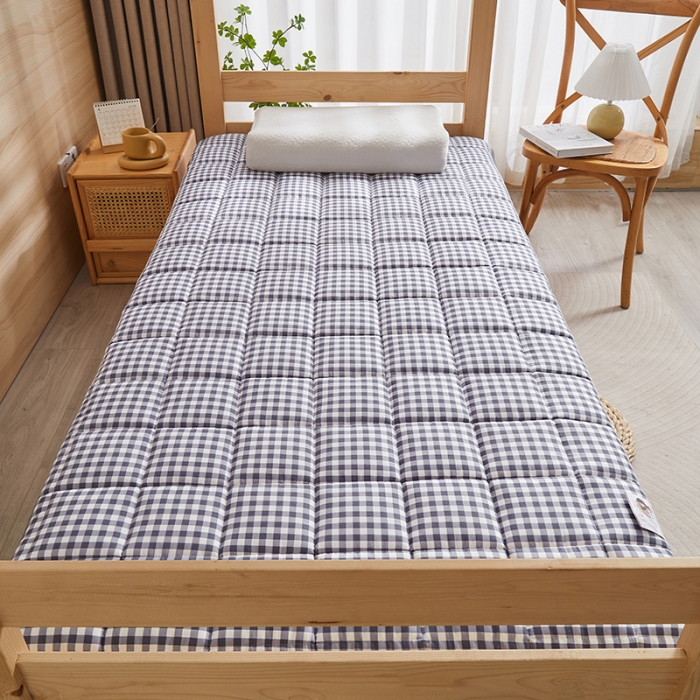 91家纺网 家纺一手货源 找家纺 亿丁点 2023新款七区调节活性印染磨毛纤维绗缝学生软床垫 优格-灰