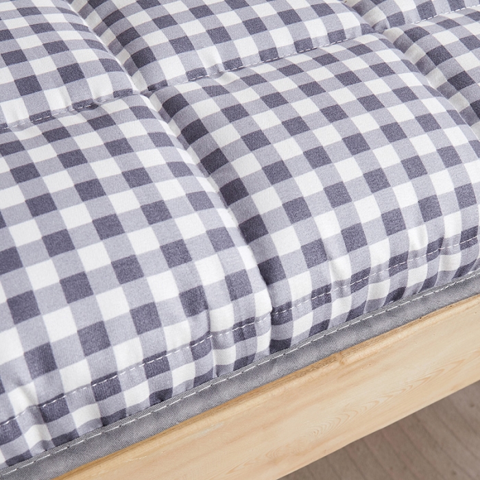 91家纺网 家纺一手货源 找家纺 亿丁点 2023新款七区调节活性印染磨毛纤维绗缝学生软床垫 优格-灰