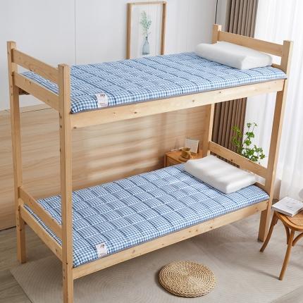 亿丁点 2023新款七区调节活性印染磨毛纤维绗缝学生软床垫 优格-兰