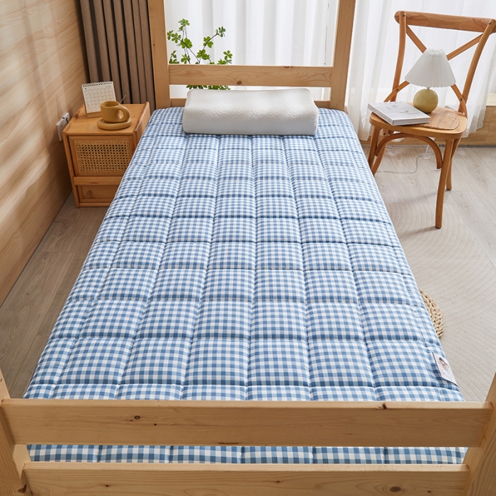 91家纺网 家纺一手货源 找家纺 亿丁点 2023新款七区调节活性印染磨毛纤维绗缝学生软床垫 优格-兰