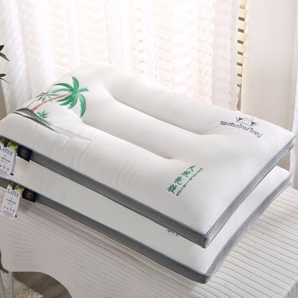 91家纺网 家纺一手货源 找家纺 拾光 2023新款针织乳胶刺绣柔软透气高端护颈枕