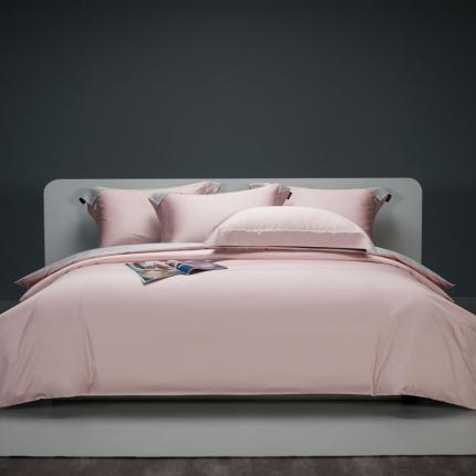 91家纺网 家纺一手货源 找家纺 （总）莱阁亿 2023新款高支高密新疆长绒棉纯色双拼单品被套