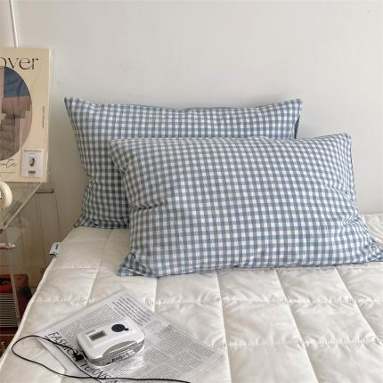 91家纺网 家纺一手货源 找家纺 （总）北欧良品 2023新款A类AB版双面色织水洗棉单枕套