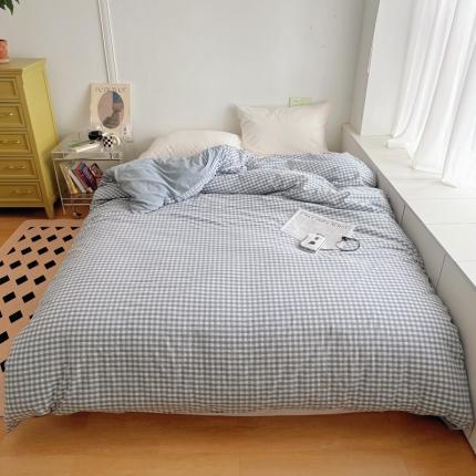 91家纺网 家纺一手货源 找家纺 （总）北欧良品 2023新款A类AB版双面色织全棉水洗棉被套