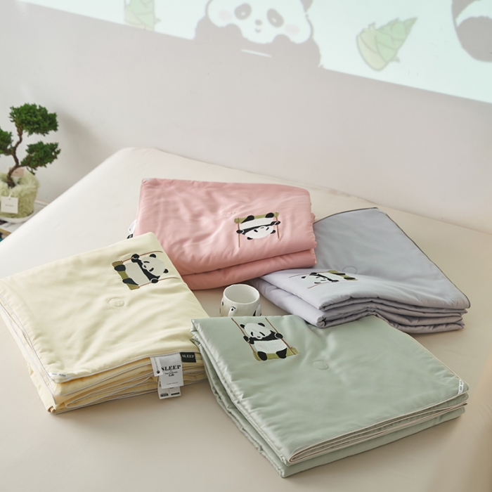 91家纺网 家纺一手货源 找家纺 （总）莱福仕 2024新款莫代尔卡通刺绣夏被