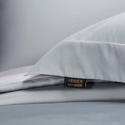 91家纺网 家纺一手货源 找家纺 （总）莱阁亿 2023新款高支高密新疆长绒棉纯色双拼单品枕套