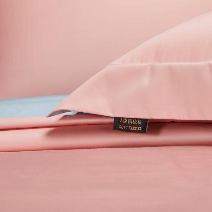 91家纺网 家纺一手货源 找家纺 （总）莱阁亿 2023新款高支高密新疆长绒棉纯色双拼单品枕套