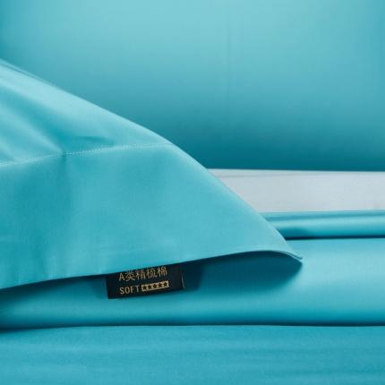 91家纺网 家纺一手货源 找家纺 （总）莱阁亿 2023新款高支高密新疆长绒棉纯色双拼单品枕套