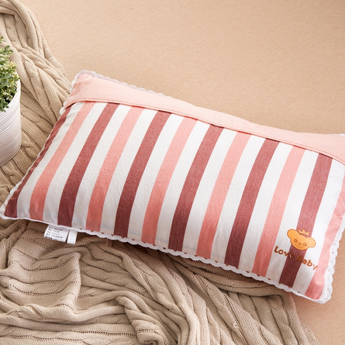 91家纺网 家纺一手货源 找家纺 新款新款梭织儿童枕枕芯 红白条荞麦芯 红白条荞麦芯—32*50cm