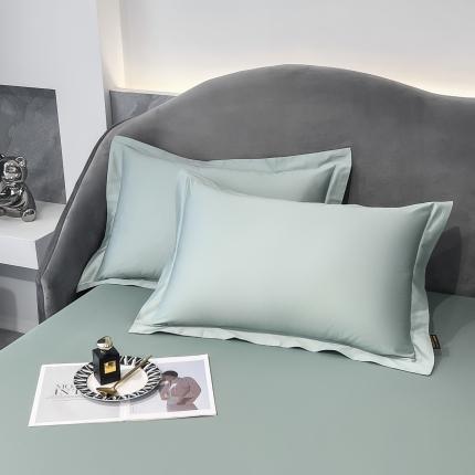 91家纺网 家纺一手货源 找家纺 （总）莱阁亿 2023新款高支高密纯色新疆长绒棉四件套单品枕套