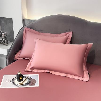 91家纺网 家纺一手货源 找家纺 （总）莱阁亿 2023新款高支高密纯色新疆长绒棉四件套单品枕套