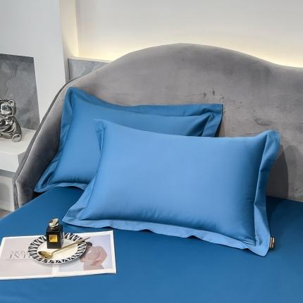 91家纺网 家纺一手货源 找家纺 （总）莱阁亿 2023新款高支高密纯色新疆长绒棉四件套单品枕套