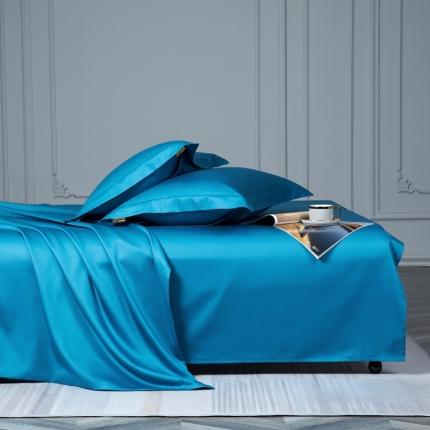 91家纺网 家纺一手货源 找家纺 （总）莱阁亿 2023新款高支高密纯色新疆长绒棉四件套单品床单