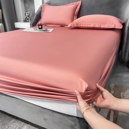 91家纺网 家纺一手货源 找家纺 （总）莱阁亿 2023新款高支高密纯色新疆长绒棉四件套单品床笠