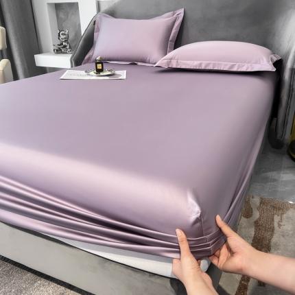 91家纺网 家纺一手货源 找家纺 （总）莱阁亿 2023新款高支高密纯色新疆长绒棉四件套单品床笠