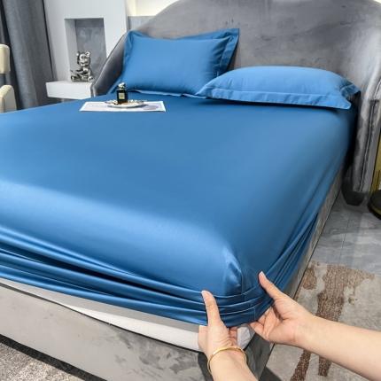 91家纺网 家纺一手货源 找家纺 （总）莱阁亿 2023新款高支高密纯色新疆长绒棉四件套单品床笠