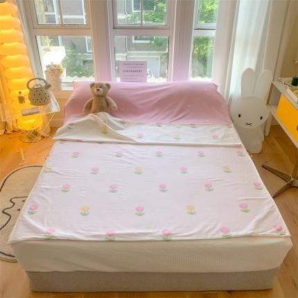 澳萝拉2023新款全棉印花旅行睡袋 朵朵郁金香