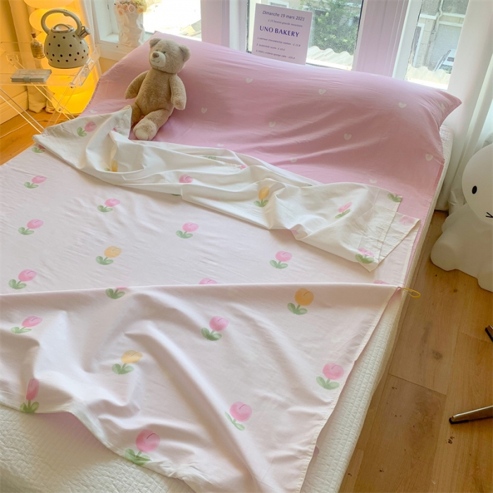 91家纺网 家纺一手货源 找家纺 澳萝拉2023新款全棉印花旅行睡袋 朵朵郁金香