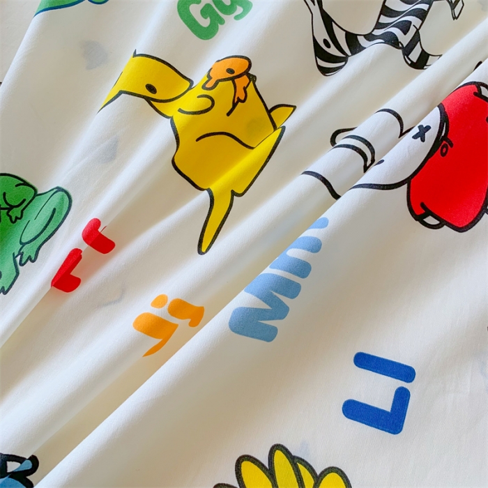 91家纺网 家纺一手货源 找家纺 澳萝拉2023新款全棉印花旅行睡袋 米菲动物园