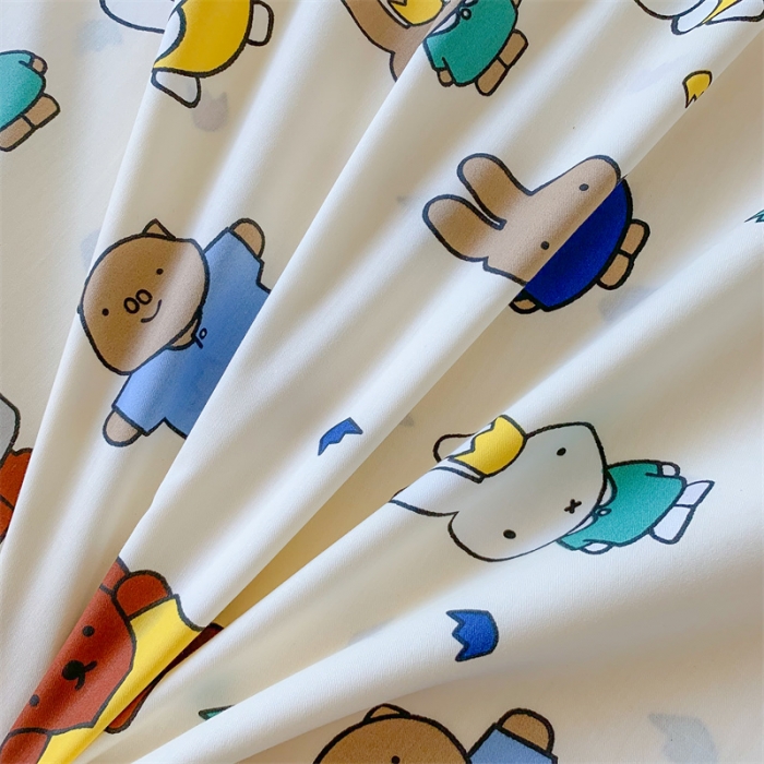 91家纺网 家纺一手货源 找家纺 澳萝拉2023新款全棉印花旅行睡袋 米菲和她的朋友