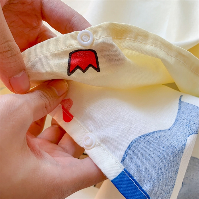 91家纺网 家纺一手货源 找家纺 澳萝拉2023新款全棉印花旅行睡袋 米菲动物园