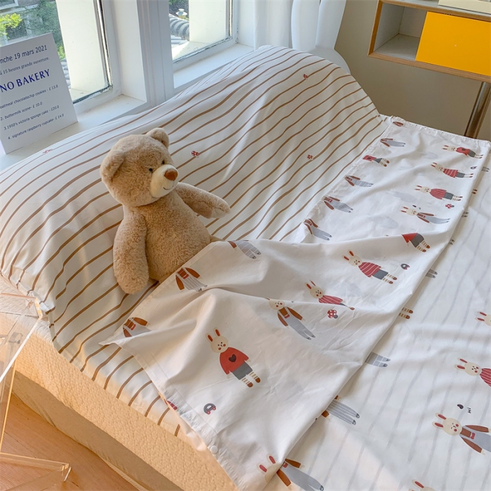 91家纺网 家纺一手货源 找家纺 澳萝拉2023新款全棉印花旅行睡袋 兔子酱