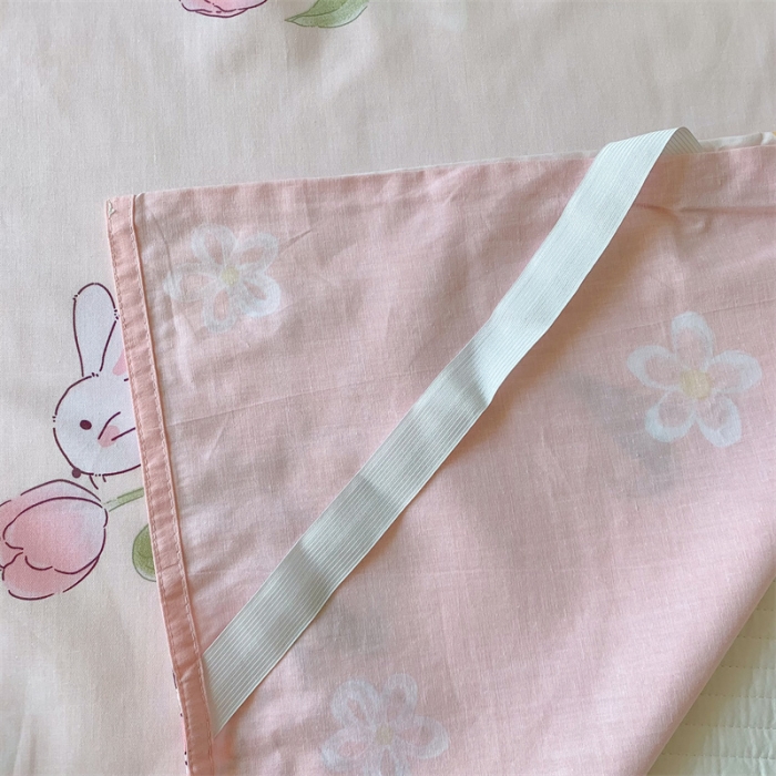 91家纺网 家纺一手货源 找家纺 澳萝拉2023新款全棉印花旅行睡袋 兔兔和郁金香