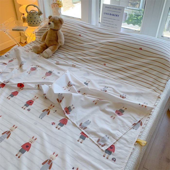 91家纺网 家纺一手货源 找家纺 澳萝拉2023新款全棉印花旅行睡袋 兔子酱