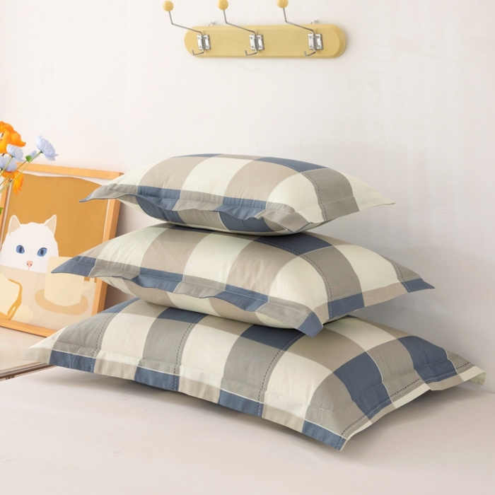 91家纺网 家纺一手货源 找家纺 （总）凌云2025新款13372全棉枕套儿童学生成人枕头套