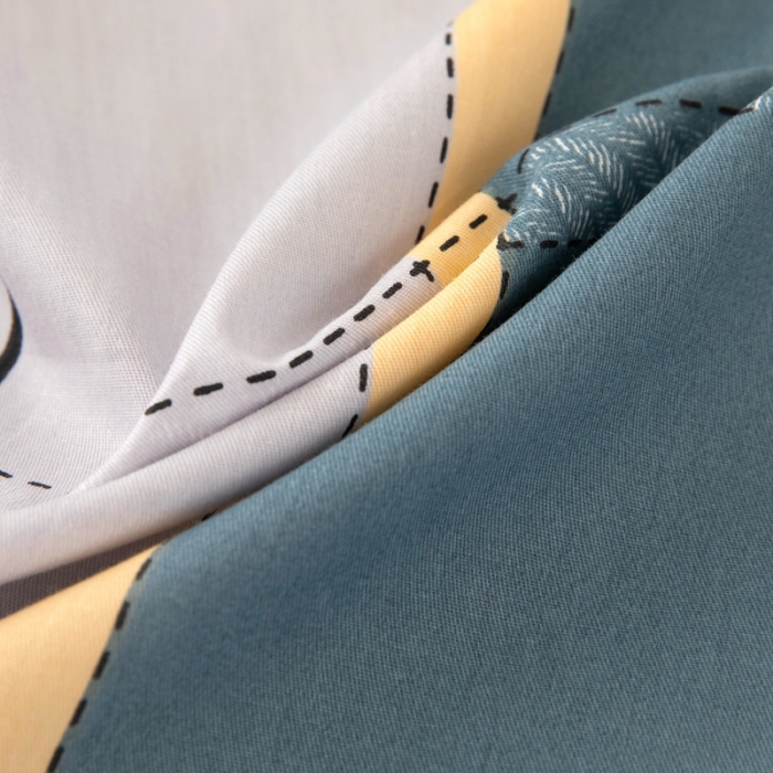 91家纺网 家纺一手货源 找家纺 凌云2025新款13372全棉枕套儿童学生成人枕头套 波尔兰卡绿