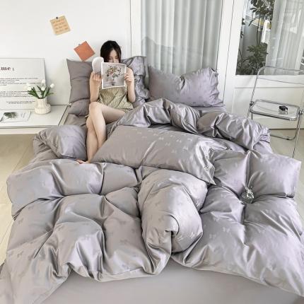 91家纺网 家纺一手货源 找家纺 （总）米奈家居 2024新款100S抗菌防螨提花长绒棉四件套