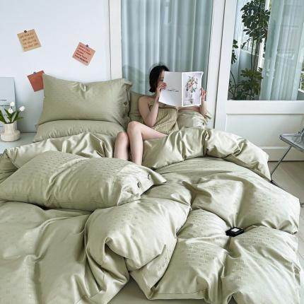 91家纺网 家纺一手货源 找家纺 （总）米奈家居 2024新款100S抗菌防螨提花长绒棉四件套