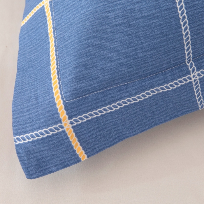 91家纺网 家纺一手货源 找家纺 凌云2025新款13372全棉枕套儿童学生成人枕头套 似水流年灰