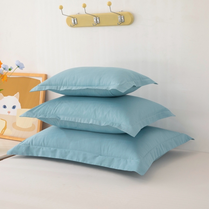 91家纺网 家纺一手货源 找家纺 凌云2025新款13372全棉枕套儿童学生成人枕头套 星空蓝