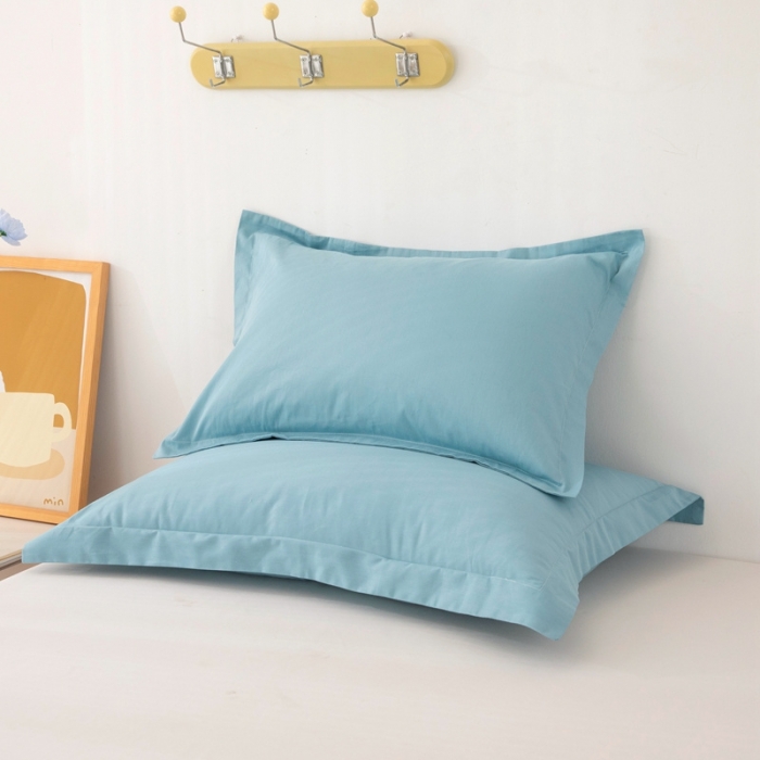 91家纺网 家纺一手货源 找家纺 凌云2025新款13372全棉枕套儿童学生成人枕头套 星空蓝