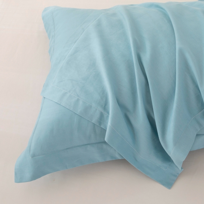 91家纺网 家纺一手货源 找家纺 凌云2025新款13372全棉枕套儿童学生成人枕头套 星空蓝