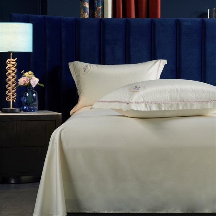 91家纺网 家纺一手货源 找家纺 缔缦 2023新款高端100s提花系列四件套玫瑰恋人