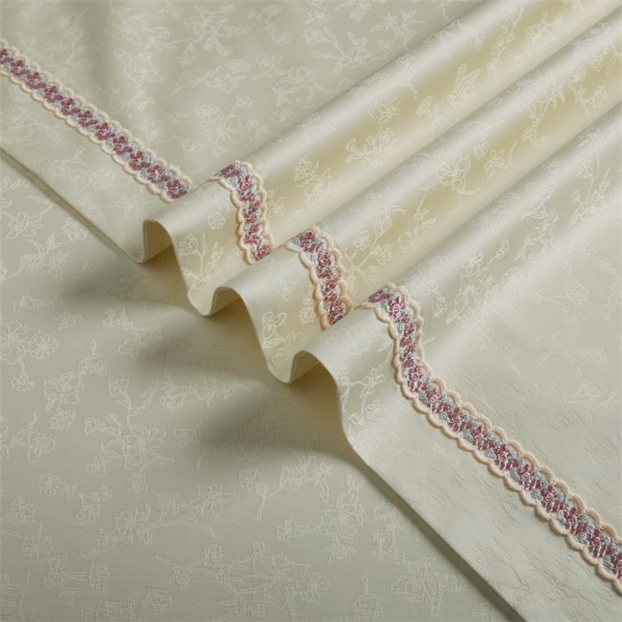 91家纺网 家纺一手货源 找家纺 缔缦 2023新款高端100s提花系列四件套玫瑰恋人