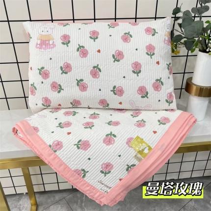 91家纺网 家纺一手货源 找家纺 总 赫梵茜2023高端家纺床盖三件套高温砂洗可铺可盖柔软舒适 曼塔玫瑰