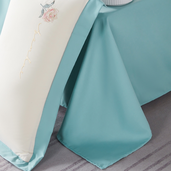 91家纺网 家纺一手货源 找家纺 （总）凯艾玲 2023新款a类磨毛刺绣四件套